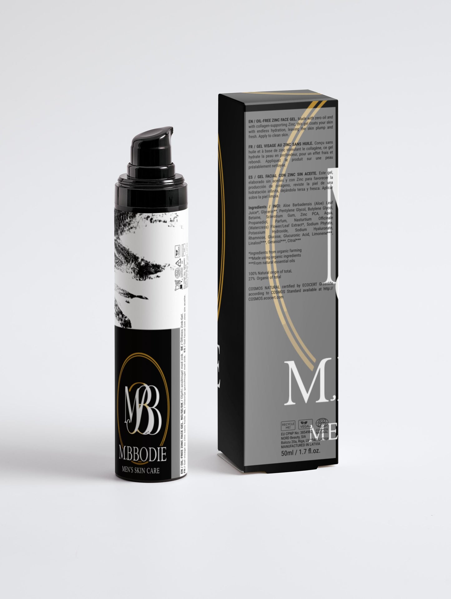 Oil-Free Zinc Face Gel for Men